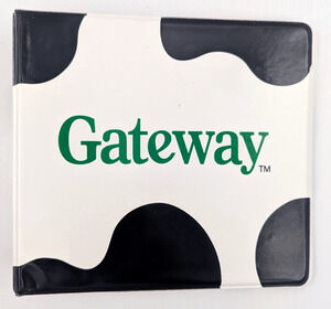 Gateway Software Diskette Disc Storage Binder 6 Double-sided Sleeves Vintage